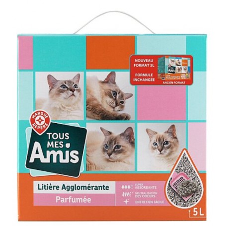 LITIERE POUR CHATS COMPACTE - P'TIT AMI - 5KG