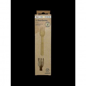 20 FOURCHETTES EN BOIS