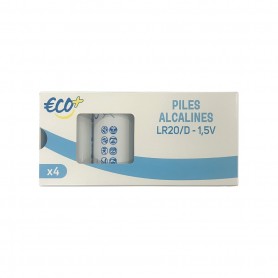 PILES ALCA LR20 X4 ECO+ PAV