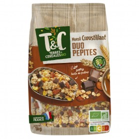 MUESLI CROUSTILLANT DUO PEPITES 1kg AB*BIO