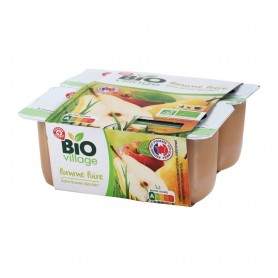 PUREE FRUIT POMME POIRE SSA BIO X4(1061993)