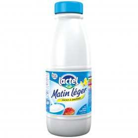 lait  sans lactose 1,2% mg Matin Léger LACTEL UHT bouteille 1L