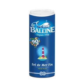 Boîte verseuse 750 grammes sel fin iodé et fluoré LA BALEINE