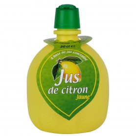 Jus de citron jaune à base de concentré 20 cl