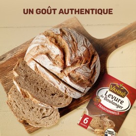 Vahiné Levure du Boulanger classique Poids net : 48g (6 sachets de 8g)