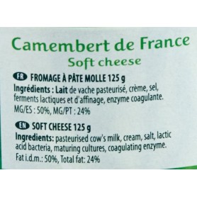 Camembert de France - GERARD - 125g