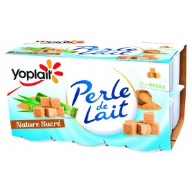 Yaourt nature sucré x12 - PERLE DE LAIT - 1,2kg