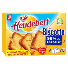 Heudebert Biscotte Nature 102T 830g