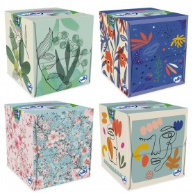 Boîte Mouchoirs Lotus Cubic x48