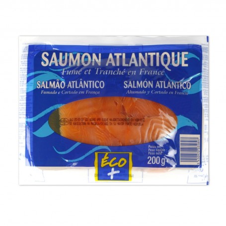 SAUMON FUME ATLANTIQUE PLAQUE 200G(1057337)