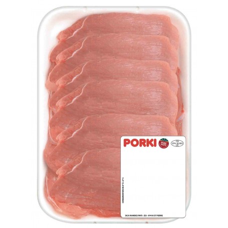 Escalopes de porc x10 - PORKI - 1,2kg