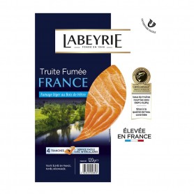 Truite fumée de France, 4 tranches, 120g