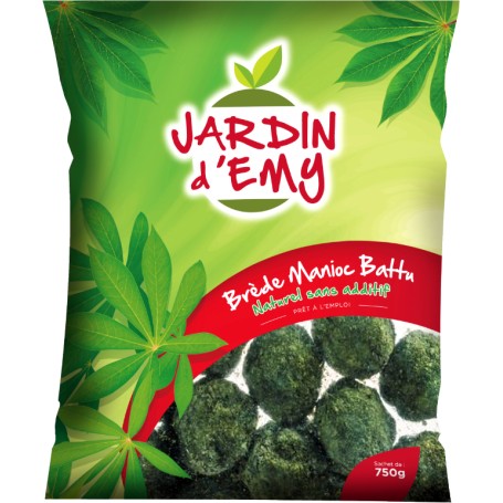 Brèdes manioc battu surgelés - JARDIN D'EMY - 750g