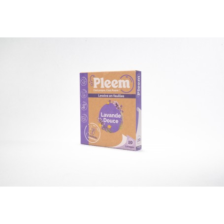 Lessive en feuille lavande douce - PLEEM - X20