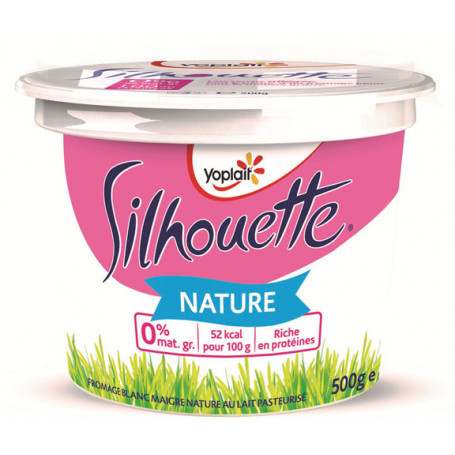 Fromage blanc nature 0% - SILHOUETTE - 500g