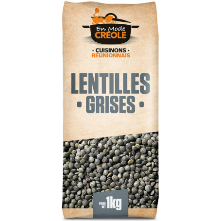 Lentilles grises - EN MODE CREOLE - 1kg