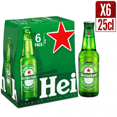 HEINEKEN 5% BTLE 6x25CL