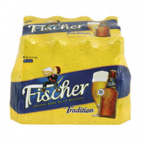 FISCHER TRADITION BLONDE PUR MALT BOUTEILLE 12x33CL
