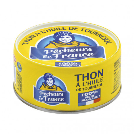 Thon à l'huile de tournesol - PECHEURS DE FRANCE - 160g