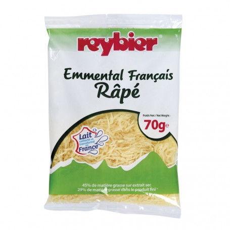 Emmental rapé spécial gratin - REBIER - 70g