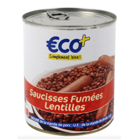 SAUCISSES GOUT FUME LENTILLES 840G(1069518)