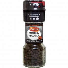 moulin réglable poivre noir grains