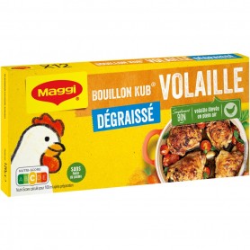 MAGGI Bouillon KUB Volaille Dégraissé x12 cubes - 120g