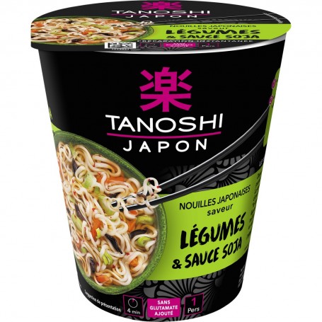 TANO Cup nouilles legumes sauce soja 65g