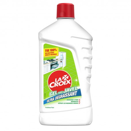 Nettoyant Ménager La Croix Gel Désinfectant Javel Ultra dégraissant Fraîcheur pure - 1L