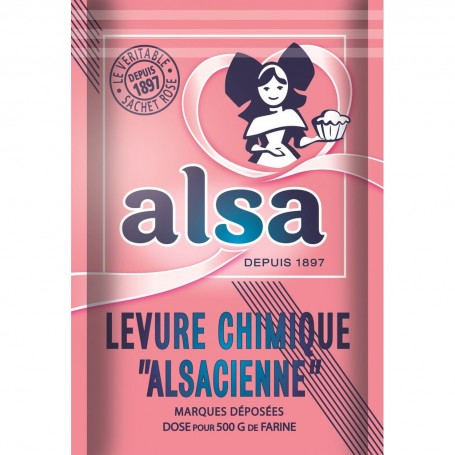 Levure Chimique Alsacienne Alsa 8 Sachets 88g