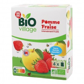 GOURDES SSA POMME FRAISE BIO 4X90G(1060445)