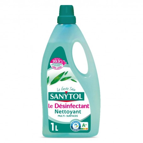 Nettoyant Désinfectant Sols et Surfaces Eucalyptus 1L SANYTOL