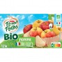 POM'POTES Compotes Gourdes BIO Pomme Nature 12x90g