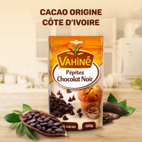 Vahiné chocolat noir Pépites 100 g