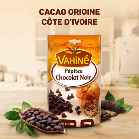 Vahiné chocolat noir Pépites 100 g