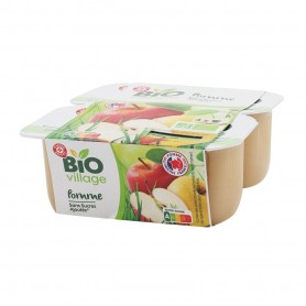 PUREE DE POMME SSA BIO X4(1061992)