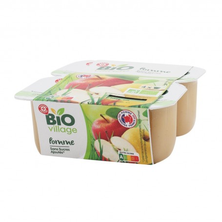 PUREE DE POMME SSA BIO X4(1061992)