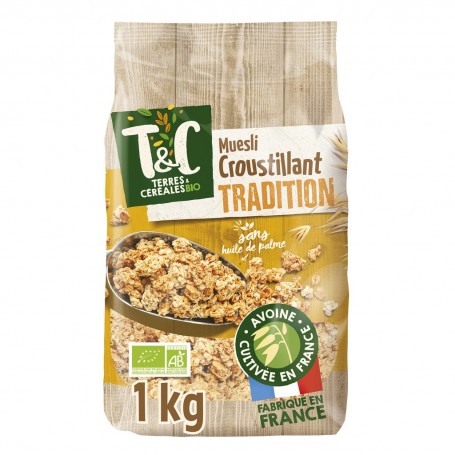 MUESLI CROUSTILLANT TRADITION 1 kg bio