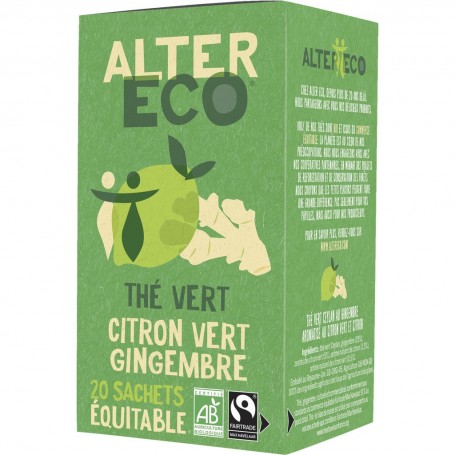 ALTE The vert citron vert gingembre 40g bio