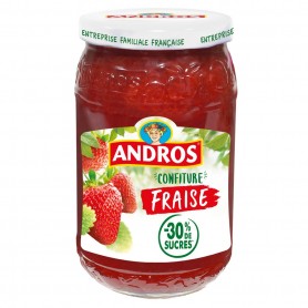 Andros Confiture 350g allégée en sucres Fraise