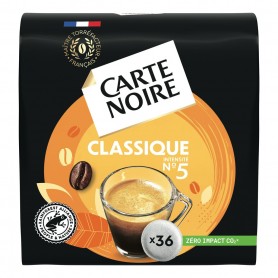 Carte Noire 36 dosettes souples Classique N5 250g