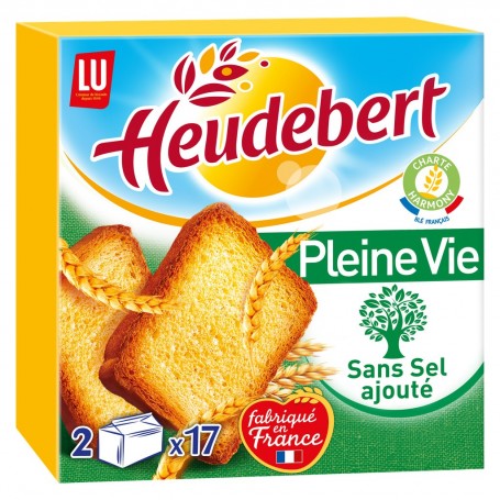 Heudebert Biscotte Pleine Vie Sans Sel 300g
