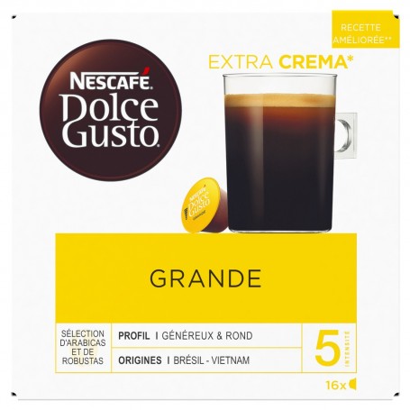Capsules NESCAFE DOLCE GUSTO Grande 16 Capsules 136g