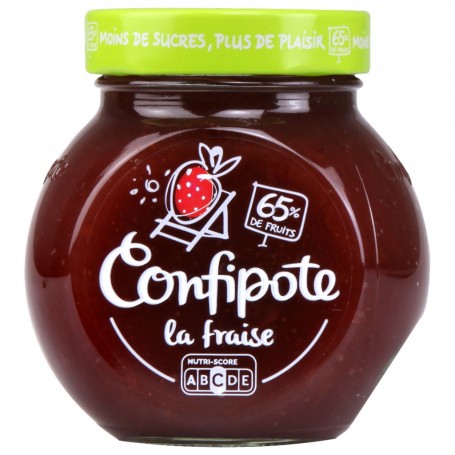 CONFIPOTE Confiture allégée en sucres Pot Fraise 350g