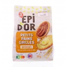 PETITS PAINS GRILLES BRIOCHES 225G(1042142)
