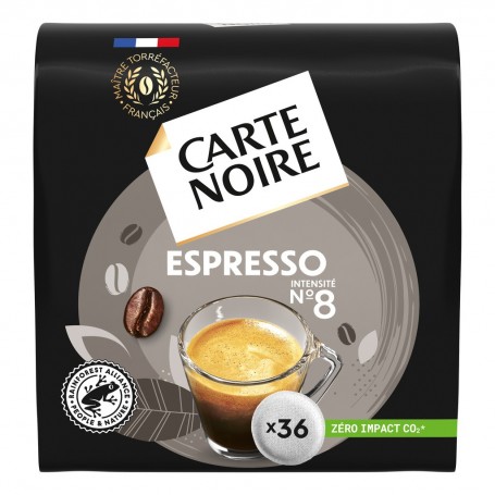 Carte Noire 36 dosettes souples Espresso N8 250g