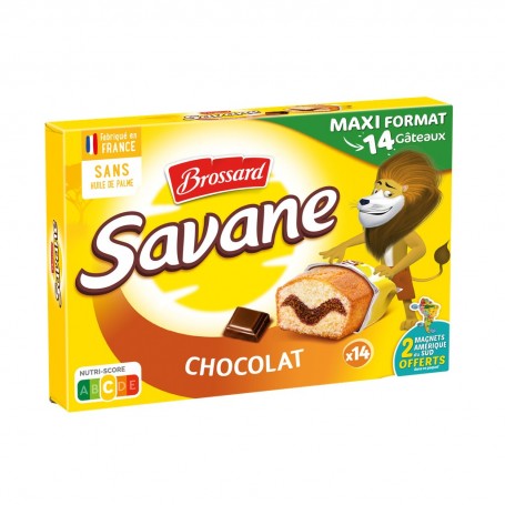 Savane Pocket Chocolat x14 420g BROSSARD
