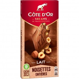 COTE 180G BLOC LAIT NOISETTE