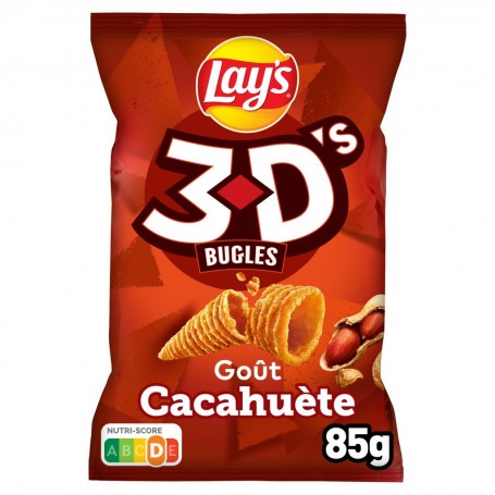 Lay's 3D's Bugles goût cacahuète 85 g