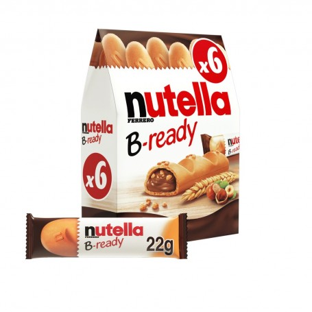 Biscuits Nutella B-ready x6 gaufrettes fourrées - 132g